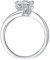 Epinki Echte Goldschmuck, Weißgold 375 Ringe, Solitär Antragsring mit Rund 1ct Moissanit, 18K Partnerringe Freundschaftsringe Gr.57 (18.1)