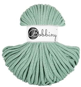 Premium Baumwoll-Flechtschnur - 5mm x 50m - Vielseitige Makramee-Kordel für Stricken, Weben, DIY-Basteln und Heimdekoration - Hochwertige Bunte Bastelschnur - Aloe