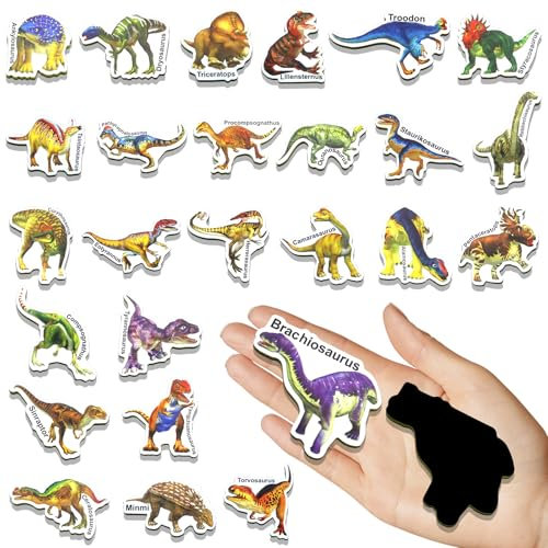 42PCS Foam Fridge Magnets for Toddlers, Dinosaur Toddler Magnets Toys, Fridge Magnets for Kids, Refrigerator Magnets for Kids, Magnets for Kids on Fridge, Baby Toddler Magnets for Refrigerator