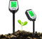 RYAKKA 6-In-1 Digital Bodentester Drehbar– Genaues Ph-, Feuchtigkeits-, Temperatur-, Licht- Und Ec-MessgeräT FüR Innen- Und AußEngäRtnerei, GewäChshäUser, BauernhöFe Und RasenfläChen