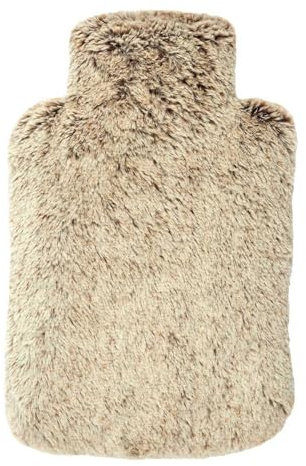 SENSLY, SB84246, Borsa dell'Acqua Calda Utilizzabile nel microonde riempita con Perle di Ceramica per Un Calore duraturo, Pelliccia Morbida e soffice, Ideale per Serate coccolose e Sollievo