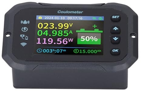 RV Battery Monitor, WiFi Remote Control Voltage Gauge for RV with Battery Capacity