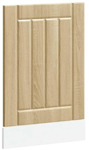 Gecheer Dishwasher Panel Dishwasher Cover for Door Front,Decorative Kitchen Dishwasher Panel Refrigerator Decor Lucca Sonoma Oak Engineered Wood