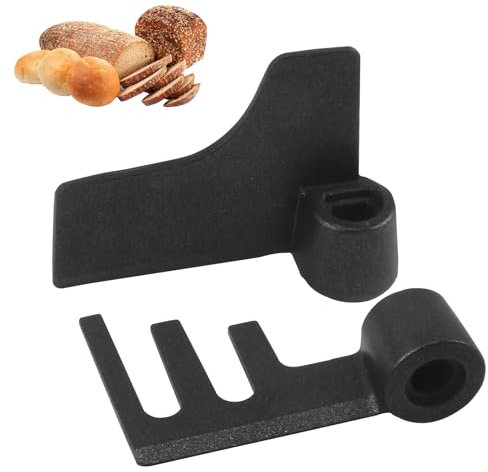 Lot de 2 palettes de rechange pour machine à pain Panasonic, lames plates et de mélange de seigle avec revêtement en téflon anti-adhésif pour machines à pain