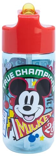 Stor Micky Maus Trinkflasche 430ml Ecozen - Kinder Auslaufsicher BPA-Frei für Schule Sport Ausflüge Wiederverwendbar
