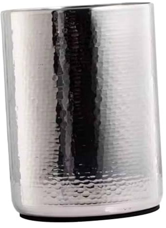 Getränkewanne aus Edelstahl, isoliert, handgefertigt, für Flaschen im Innen- und Außenbereich, Argent