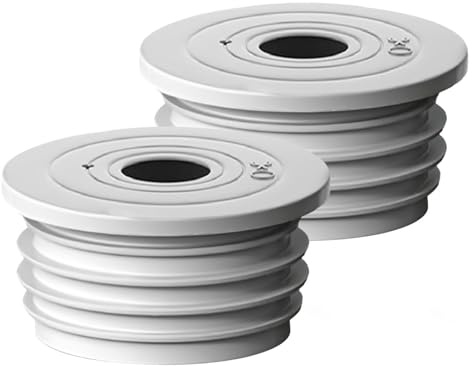 Lot de 2 joints de tuyau de vidange pour machine à laver - Protection améliorée - Anneau de universel pour égouts - Connecteur anti-fuite pour cuisine, salle de bain, linge, anti-odeur