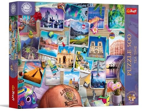 Trefl - Puzzle 500 Teile, Reiseerinnerungen,Premium Plus