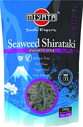[ 270g / 200g ATG ] MIYATA Seetang Shirataki Konjak [ Seaweed Spaghetti Style ] LOW CARB