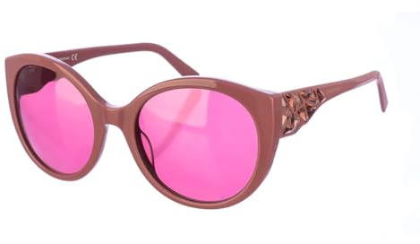 Swarovski SK0174S Runde Acetat-Sonnenbrille für Damen