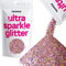 Paillettes mélangées or rose holographiques paillettes ultra scintillantes pour ongles visage festival Noël Halloween maquillage épaisses fines 100 g/3,5 oz