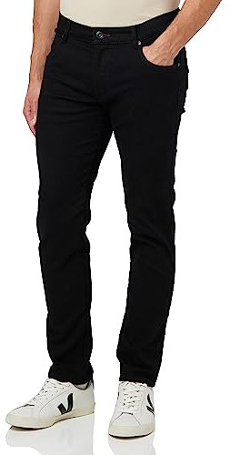 bugatti Men's Loose Fit Jeans, Black, 34W / 34L