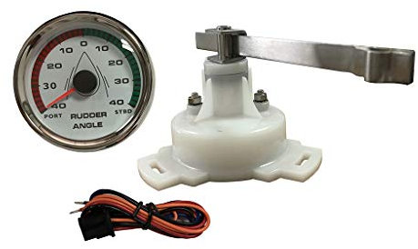 F Fityle 9-32v 85mm ''Ruderwinkelmesser Ruderanzeige Ruderstandsanzeige Steueranzeige 0-190ohm Mit Sensor