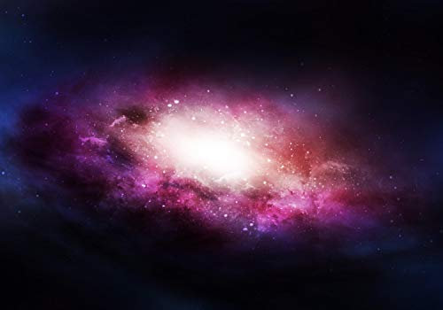 wandmotiv24 Fototapete Lila Galaxy, XL 350 x 245 cm - 7 Teile, Wanddeko, Wandbild, Wandtapete, Universum, Weltall, Sternen M1489