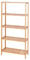 dibea Bambusregal mit 5 verstellbaren Ablageflächen Schuhschrank Badezimmerregal Wohnzimmerregal Standregal Badregal Bücherregal Küchenregal zu Regalwand kombinierbar 60x26x130 cm, naturfarben