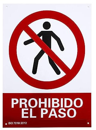 CABLEPELADO Schild verboten, PVC, 21 x 30 cm, Rot