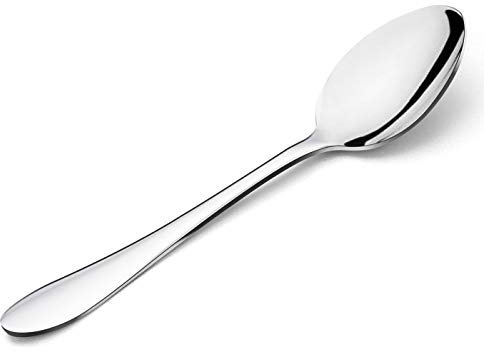 HaWare Spoons, 6-Piece Stainless Steel Dinner Spoon Set, 7.5 Inch Tablespoons for Home, Kitchen, Restaurant, Metal Silverware for Eating Soup,Cereal, Everyday Use, Mirror Polished & Dishwasher Safe