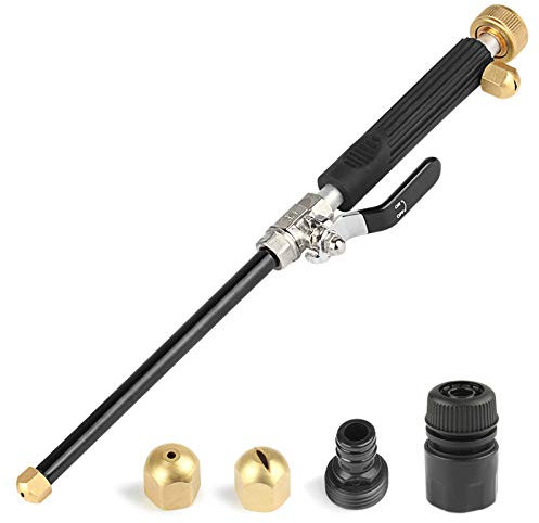 Hydro Jet High Pressure Power Washer Wand - Portable High Pressure Water Gun 2 Nozzles, Power Pressure Washer Hose Nozzle Attachment for Garden Hose, Pressure Washer Wand for Garden or Car Washing