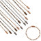 PandaHall 180 Stück 3 Farben Kugelketten 3.7 Zoll Perlenverbinder Verschluss Metallkette Mit Anschlüssen Für Tags Kette, Schlüsselanhänger, Schmuckzubehör, Bastelprojekte, 2.2 mm