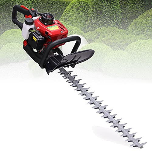 DFGENLY Benzin Heckenschere 2-Takt, Rasentrimmer Freischneider Handheld Heckenscheren für Garten Park Multifunktions Hochentaster für Beschneiden Strauchzweige, Kraftstofftank: 600ml