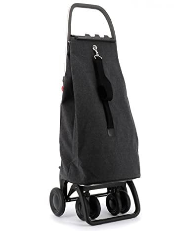 Klappbarer Einkaufstrolley Rolser EcoSak 4 Räder (2 drehbare) - Carbon