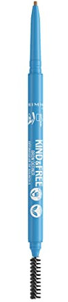 Rimmel London Kind & Free Augenbrauenstift Brow Definer, natürliche Pigmente, natürliche Wirkung, vegane Formel - 003 - Warm Brown, 0,09 g