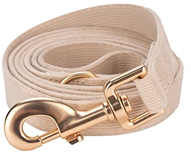 Petiry Soft Dog Lead Walking Training Leash for Med-Large Dogs,Beige,M