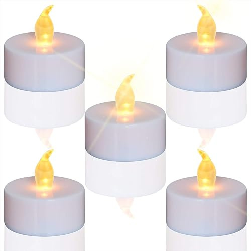 TEECOO Tea Lights Led Candles 400 pcs Battery Operated Candle Flameless Candles Flameless Flickering Warm Yellow Electric Tea Lights Decoration for Party Halloween Festivals Weddings etc