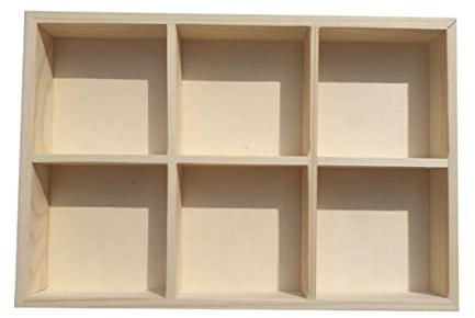 Cabilock Holz Pigmentbox Mit Fächern Pigmentdicht Langlebig Für Künstler Und Malkurse Aufbewahrungsbox Für Malstifte Und Farben