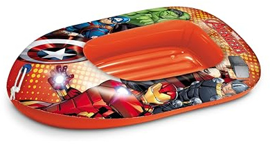 Mondo Toys – Marvel Avengers Big Boot – aufblasbares Schlauchboot 112 cm mit weicher Basis – 16946