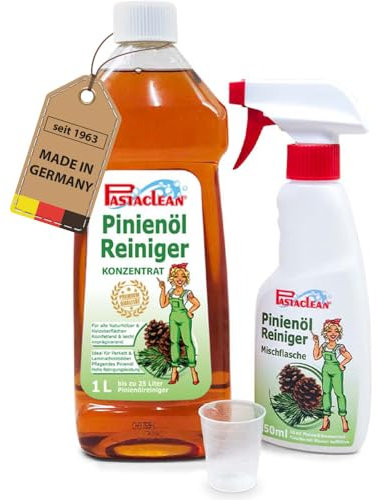 Pastaclean® Pinienölreiniger Konzentrat (1 Liter) Hohe Fett- & Schmutzlösekraft | Allzweckreiniger + Zubehör