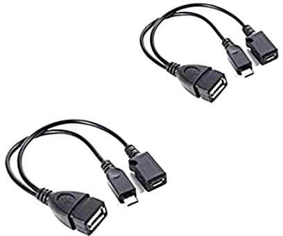 Adaptateur USB Netzwerk 2PCS TV KABEL Adaptateur Ethernet Adaptateur Fire TV Stick 4K Fire TV Stick USB Adaptateur USB Port Terminal Adaptateur OTG Câble pour Fire TV 3 ou 2nd Gen Fire Stick.
