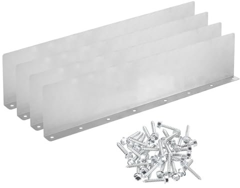 QUARKZMAN 4Stk Dachrinne Tal Spritzschutz Fallrohr Umlenker Dach Regen Umlenker Dachrinne Spritzschutz für Tal Ecke oder Gerade 15.7