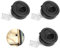 YUGUOLAN 3 Stück Push Lock Schloss Wohnmobil, Camping Schubladen Verschluss, Camping Schrank Verschluss, Pull Lock Möbelschloss, Für Wohnmobil Camper Ausbau Druckschloss (Schwarz)