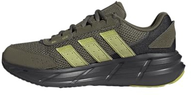 adidas Men's Astrastar Sneaker, Olive Strata/Preloved Lime/Carbon, 6.5 UK