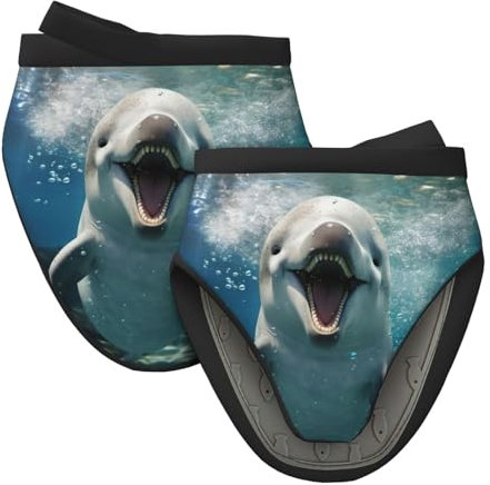 Divertente animale delfino Natale silicone guanti da forno presine regalo per cucina friggitrice ad aria guanti per cucinare cottura