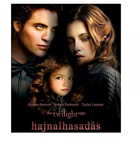 TMXON 5D-Diamantgemälde zum Selbermachen, rund, zum Selbermachen, Filmplakat „The Twilight Saga“, 3D-Stickerei, Strass-Mosaik, Heimdekoration, 50 x 60 cm