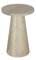 byLIVING Beistelltisch Cone/Massivholz Akazie White wash lackiert/rund/Kaffeetisch/Wohnzimmertisch/Nachttisch/Echtholz/D 35, H 60 cm