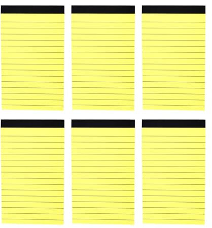 6pcs Small Writing Pad Memo Pad Pocket Notebook 3x5in Kleine Notizbilder Zum Schreiben Von Notiz Und Erinnerungen Täglich Planung