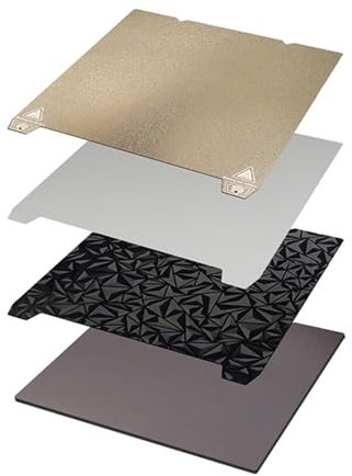 PEI PEI BUILD PLA PIATTA 3D LETTO PEI TETTO SUPERFICIE PIE PIÙ SUPERFICIE PET liscia Piattaforma flessibile in acciaio a molla magnetica Compatibile con Ender-3 S1 Pro End-5 K1 3D (4)