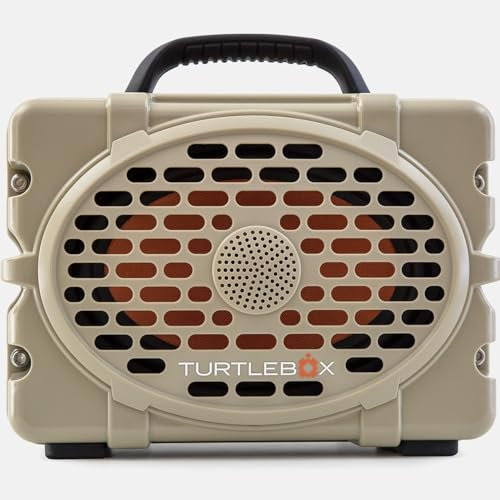 Turtlebox Original Gen 3: Loud! Outdoor Portable Bluetooth 5.4 Speaker | Rugged, IP67, Waterproof, Impact Resistant & Dustproof (Plays to 120db, Unlimited Pairing for Full Stereo Experience), Tan