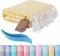 Serviette de Plage XXL Serviettes Drap Bain Grande Anti Sable Coton Piscine Accessoire Draps Beach Towel Sechage Rapide Sport Vacances Accessoires Voyage Essentials 90x180 Femme Homme Cadeau
