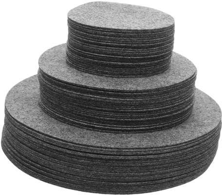 Gatuida 144piezas Separadores De Sartenes De Fieltro Suave Protectores Para Platos y Ollas Redondas Para Almacenar Gabinetes Separadores De Bandejas