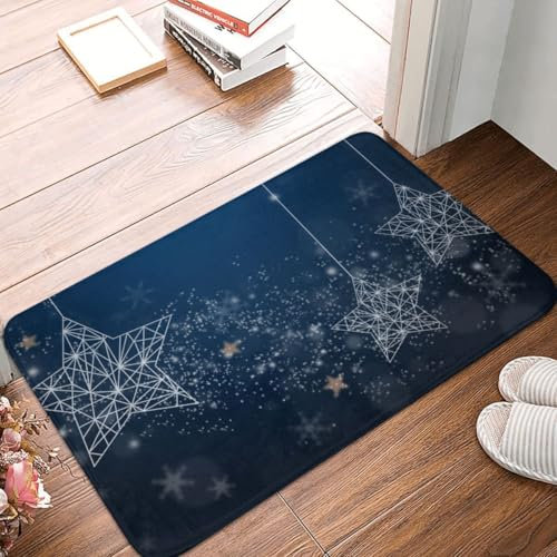 Fußmatte Innen Schmutzfangmatte Sauberlaufmatte 40 * 60cm Türmatte Eingangstürmatte Stern Innenbereich rutschfeste Fußabtreter Türvorleger Innen Eingangsteppich
