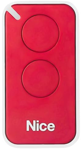 Mando Era Inti - Mando de Garaje de Dos Botones Era Inti. Control Remoto Garaje y Portón - Alta Compatibilidad y Fácil Programación (Rojo Red)
