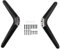 Wrtysully Universal TV Stand, Table Top TV Stand Base Replacement, TV Base Pedestal Feet TV Stand Mount Legs 17mm-20mm Easy Install