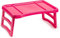 Vassoio da Letto o Divano (Colore a Scelta) in Plastica Tavolino Porta Colazione con Gambe Richiudibile Misura 51 x 33 x 23,5 cm (FUCSIA)