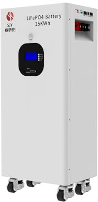 SaiJiaoYang 15kWh 48V 300Ah LiFePO4, 51.2V Lithium Batterie 10000+ Cycles avec 200A BMS 15360Wh Batterie Rechargeable pour Stockage de l'énergie Domestique, VR, Solaire, Off-Grid systèmes