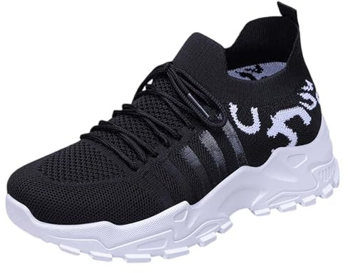 Zapatillas Deportivas Mujer,Zapatillas Esparto Mujer,Cordones Elasticos Malla Transpirable Slip-On Non Slip Ligero Zapatos para Pasear Caminar Correr Andar