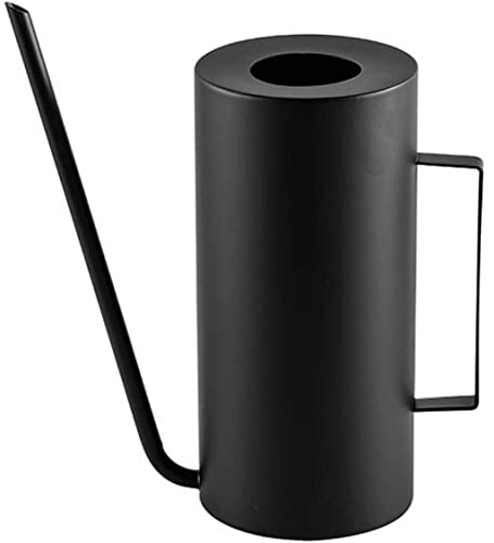 Porgeel Arrosoir 50oz/1 5L Pot d'arrosage en Acier Inoxydable pour Plantes d'intérieur et 'extérieur (Noir Mat)